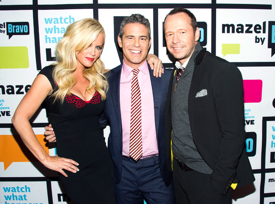Jenny McCarthy, Andy Cohen, Donnie Wahlberg Jenny McCarthy, Andy Cohen, Donnie Wahlberg